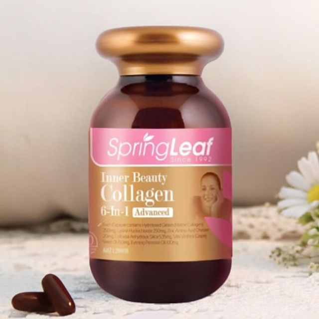 Vi&ecirc;n uống collagen 6 in 1 Spring Leaf Inner Beauty Plus Hormat &Uacute;c 3
