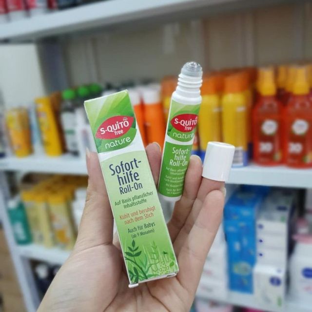Thanh Lăn S-Quito Free L&agrave;m Dịu Vết Muỗi Đốt Cho B&eacute; của Đức 10ml 1