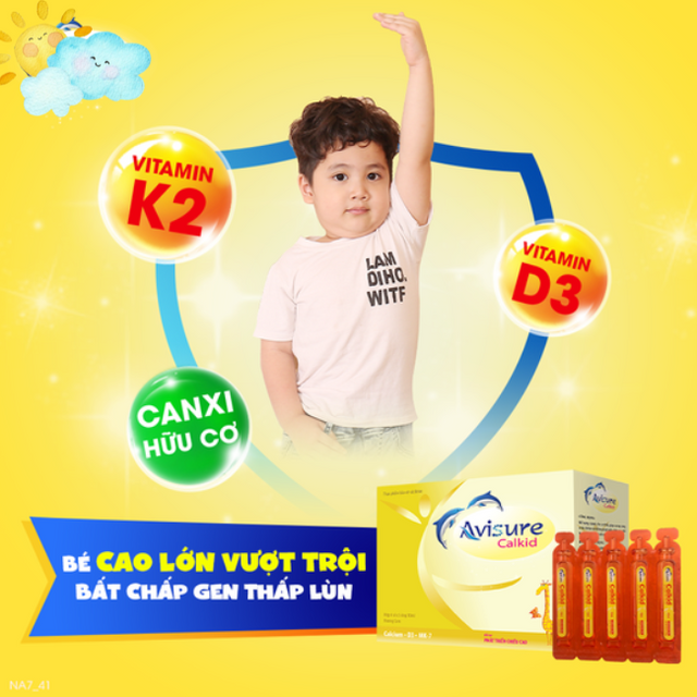 Bộ 3 Avisure calkid, d3mk7, dha bổ sung Ca, d3mk7, dha cho b&eacute; 2
