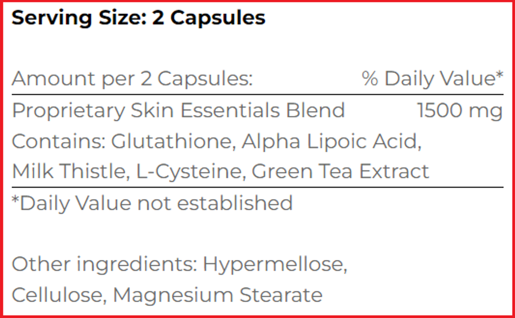 [Mỹ] Viên uống trắng da Glutathione Complex 1500mg Ivory Caps 60 viên 2