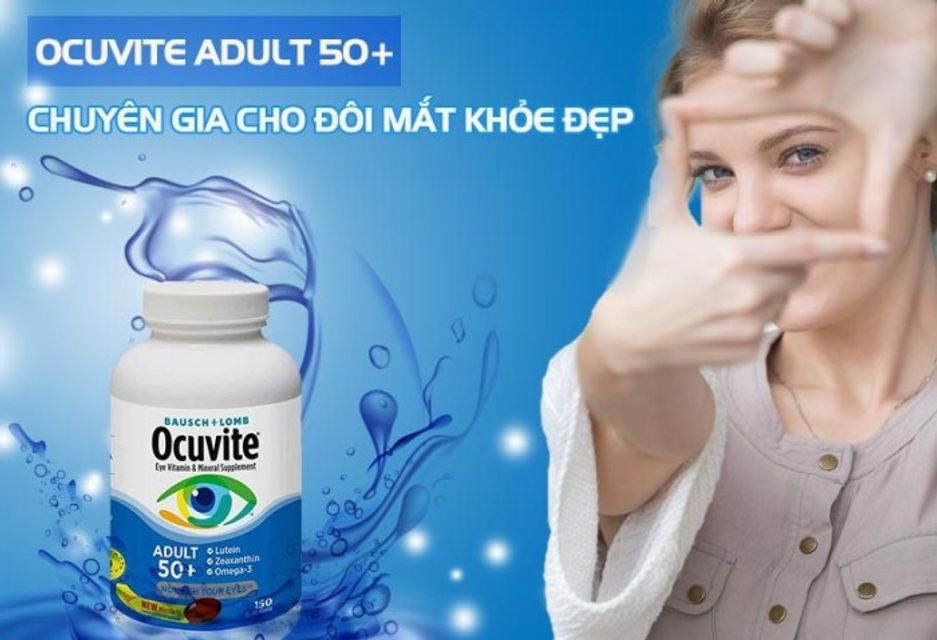 Viên uống bổ mắt Ocuvite Adult 50+ cho người lớn trên 50 150 viên 1