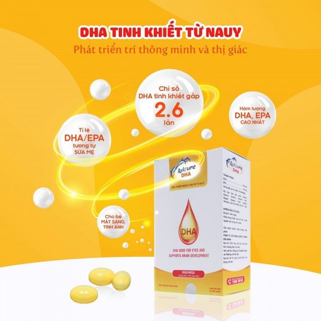 DHA cho bà bầu Avisure DHA - Công nghệ ViVomega DHA tinh khiết từ Nauy 2