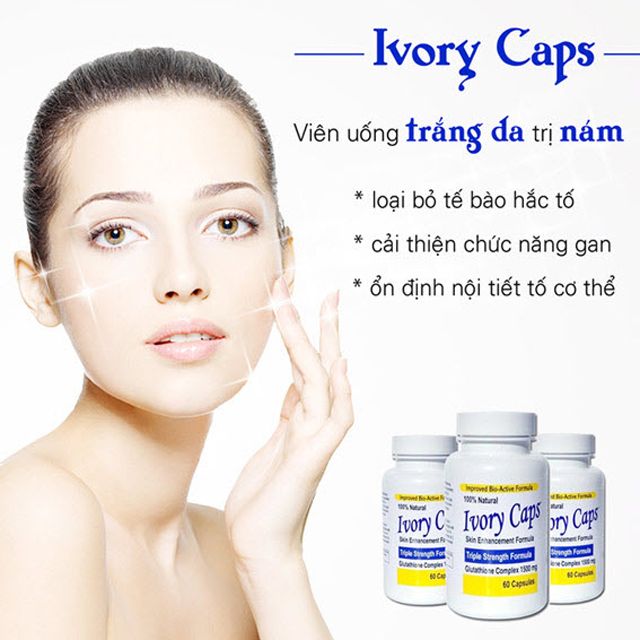 [Mỹ] Viên uống trắng da Glutathione Complex 1500mg Ivory Caps 60 viên 3