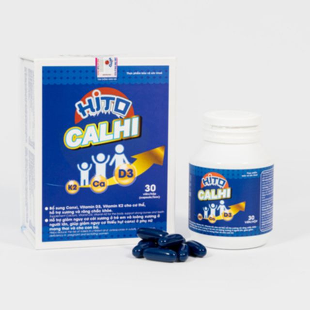 Viên Uống Hito Calhi Giúp Xương Và Răng Chắc Khỏe (Hộp 30 viên) 1