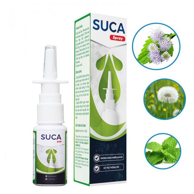 Xịt hỗ trợ thông mũi Suca Spray 2