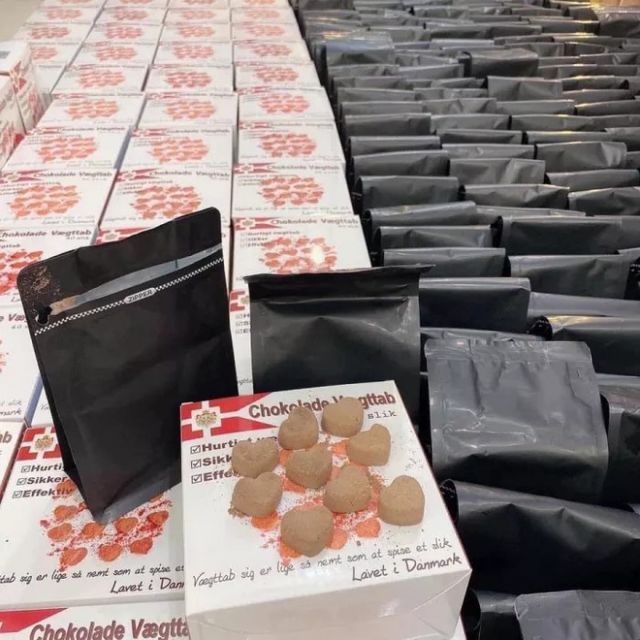 Kẹo Socola Giảm C&acirc;n Ch&iacute;nh H&atilde;ng Đan Mạch Chokolade Vaegttab hộp 40 vi&ecirc;n 6