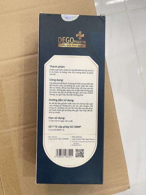 Dầu gội phủ Dego Pharma bạc nhuộm đen Gi&uacute;p t&oacute;c tự nhi&ecirc;n 2