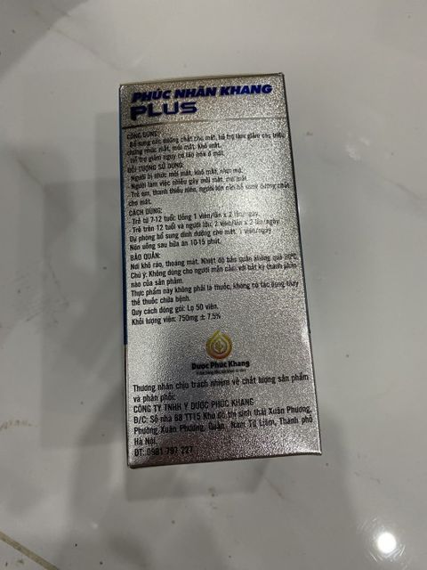 Phúc nhãn khang plus - Hỗ trợ bảo vệ mắt, giúp mắt sáng khỏe 2