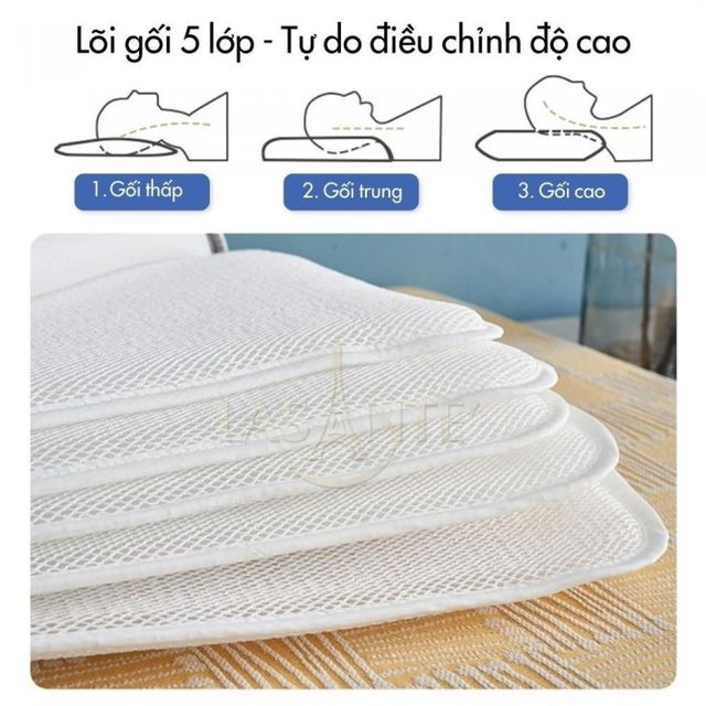 Gối 6D làm mát đa tầng Multi Layer Cooling 6D Lasante 2