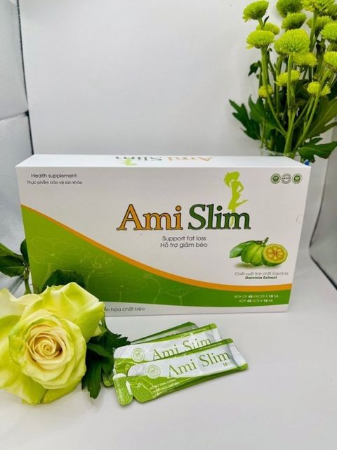 Thạch Ami Slim Hỗ Trợ Giảm Cân Giảm Mỡ Thừa Hộp 45 Gói 2