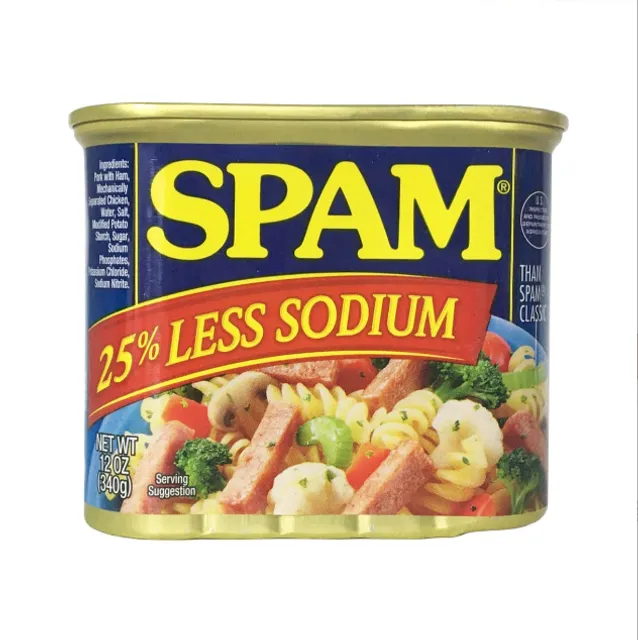 Thịt Hộp Spam Less Salt 340G