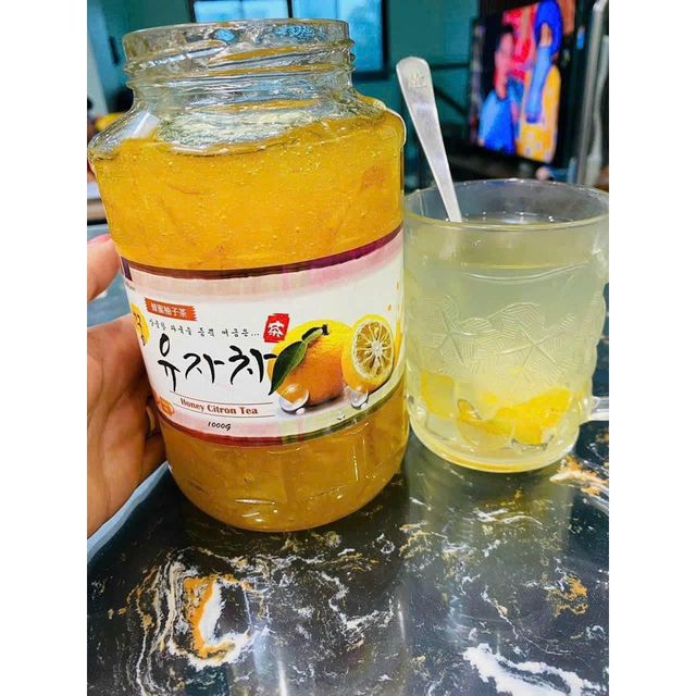 Tr&agrave; mật ong chanh H&agrave;n Quốc hũ 1kg