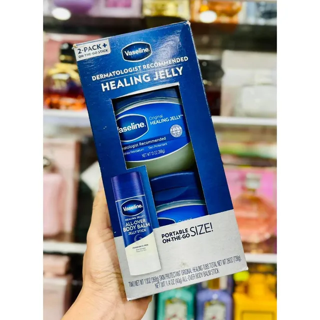 S&aacute;p dưỡng ẩm Vaseline Original Healing Jelly 368G + 40G