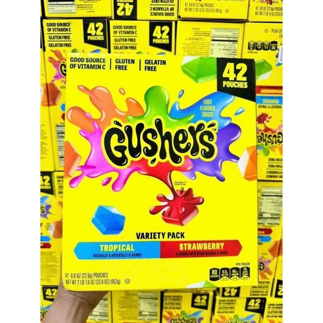 Kẹo dẻo tr&aacute;i c&acirc;y Gushers Mỹ 952g