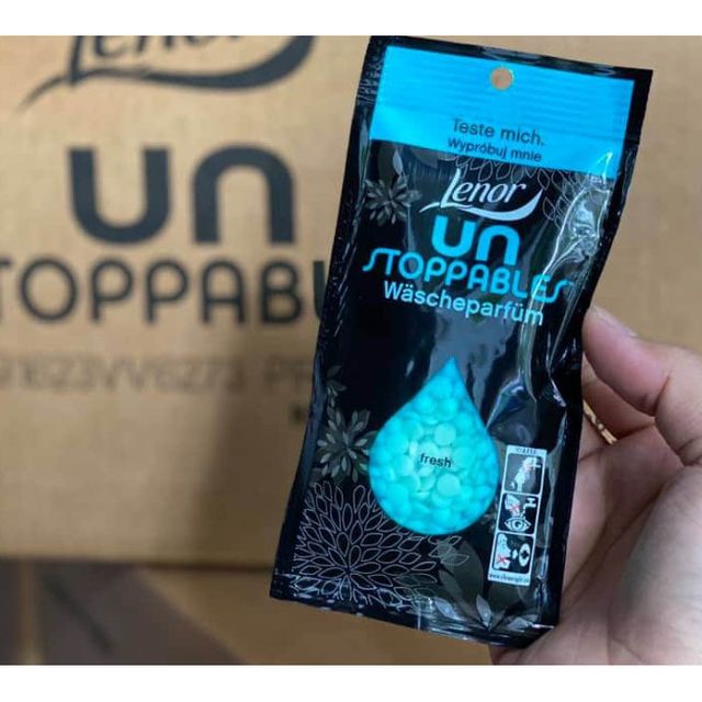 Set 2 bọc Vi&ecirc;n Xả Vải Kh&ocirc; Lenor Unstoppables Fresh Waschepar - G&oacute;i 30G