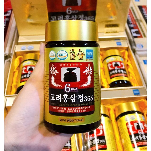 Set 2 - 4 chai Cao hồng s&acirc;m H&agrave;n Quốc GOLD 6 năm tuổi c&ocirc; đặc - 250G