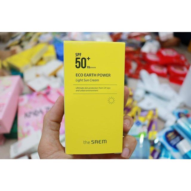Kem chống nắng The Saem Eco Earth Light Sun Cream SPF50+/PA++++
