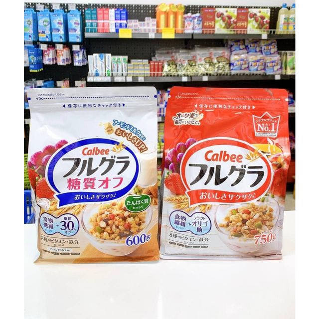 Ngũ cốc Calbee Nhật Ăn Ki&ecirc;ng Giảm C&acirc;n Mix Sữa Chua Tr&aacute;i C&acirc;y Granola