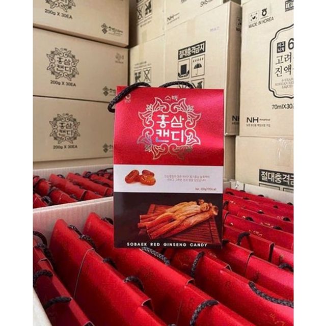 Kẹo hồng s&acirc;m Korea red ginseng candy 200G