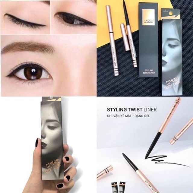 Ch&igrave; Vặn Kẻ Mắt Dạng Gel Vacosi Natural Studio Styling Twist Liner 5ml