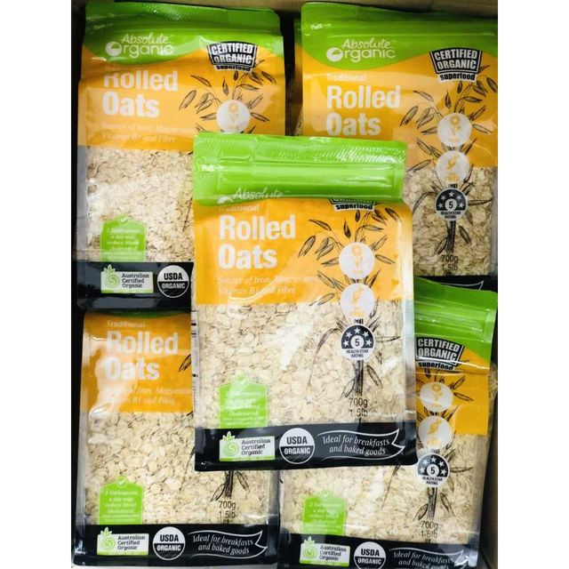 Yến Mạch Hữu Cơ Absolute Organic Rolled Oats 700Gr