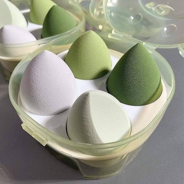 Set 4 B&ocirc;ng M&uacute;t Trang Điểm H&igrave;nh Giọt Nước