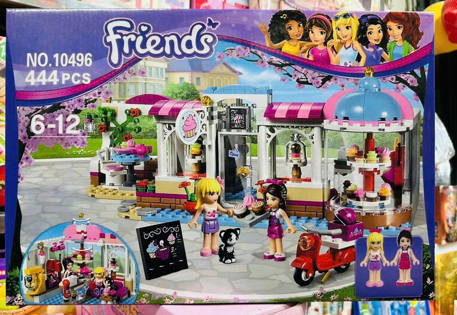 Đồ chơi lắp r&aacute;p m&ocirc; h&igrave;nh tiệm b&aacute;nh Friend 10496