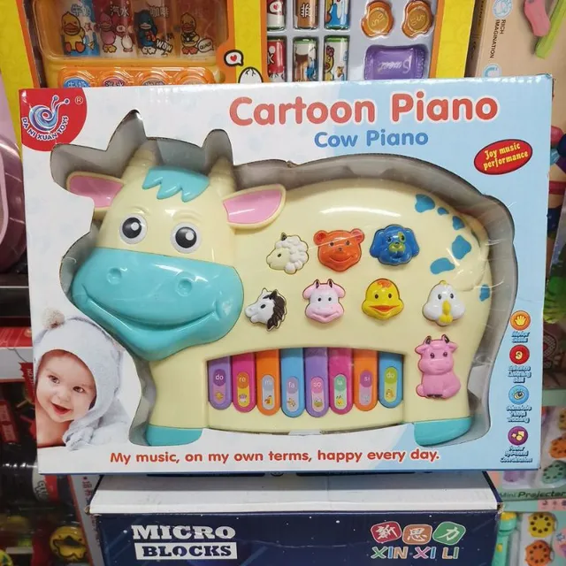 COW PIANO h&igrave;nh con b&ograve; sữa đ&aacute;ng y&ecirc;u