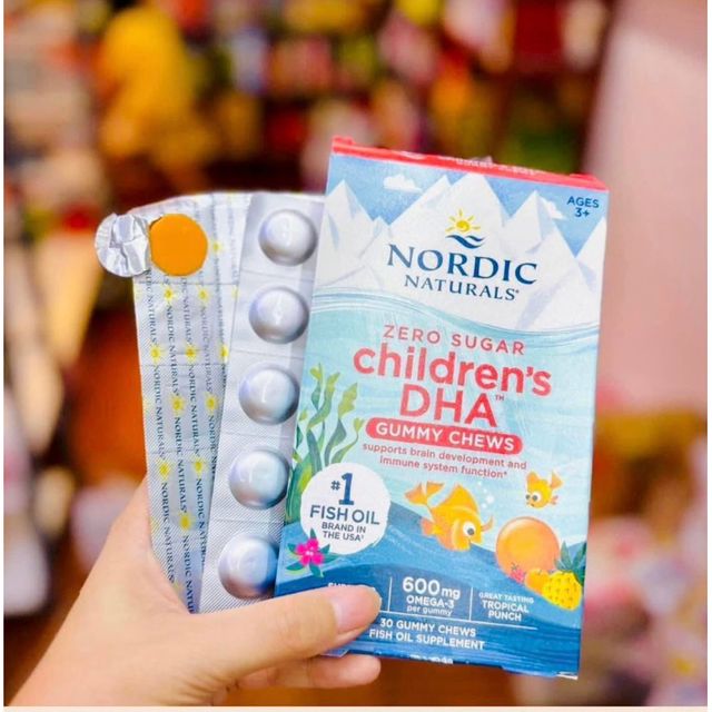 Kẹo dẻo bổ sung Omega 3 Dha Nordic Naturals cho b&eacute;