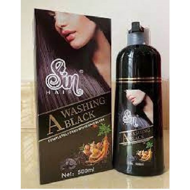 Dầu gội SIN HAIR Nhật - Chai 500ml ( gội nhuộm ) ( đen )