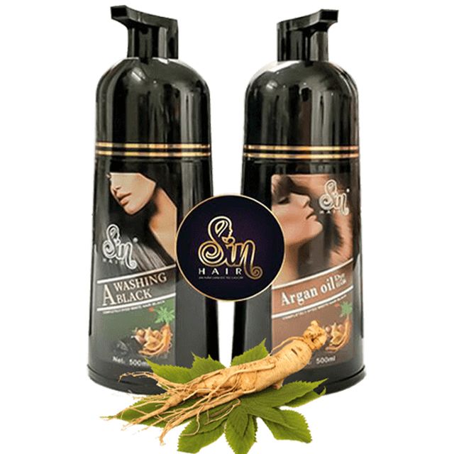 Dầu gội SIN HAIR Nhật - Chai 500ml ( gội nhuộm ) ( đen )
