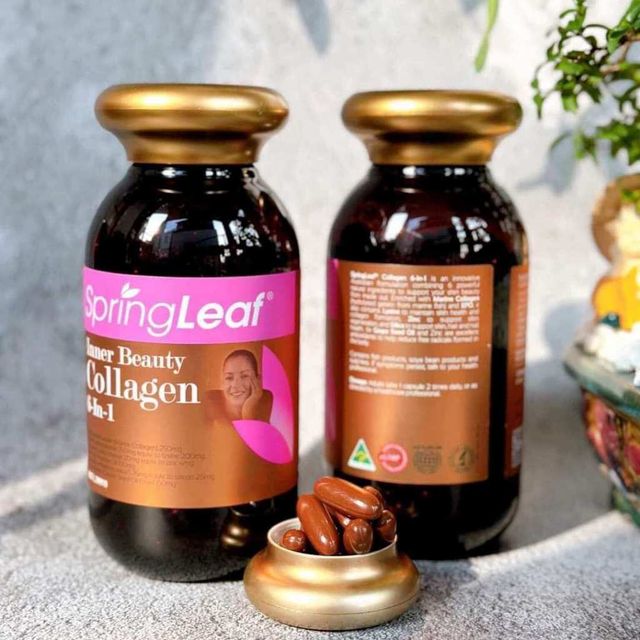 Vi&ecirc;n uống collagen 6 trong 1 Spring Leaf