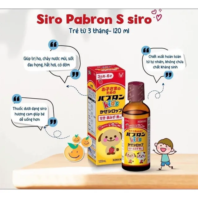 Siro Paburon S Ch&oacute; M&egrave;o Cho B&eacute; Từ 3 Th&aacute;ng Tuổi
