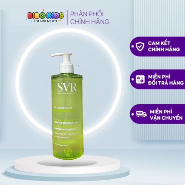 Sữa Rửa Mặt D&agrave;nh Cho Da Dầu Mụn Nhạy Cảm SVR Sebiaclear Gel Moussant