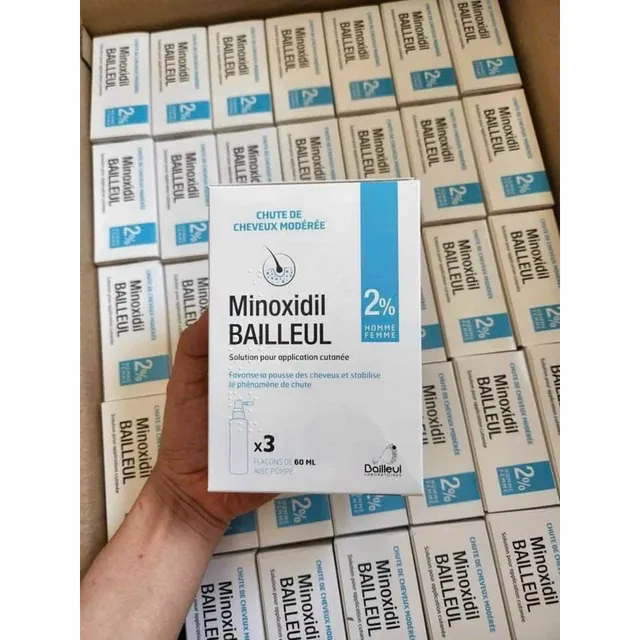 Set 3 chai xịt mọc t&oacute;c Minoxidil Bailleul 2%