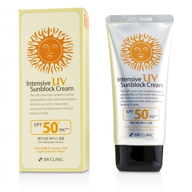 Kem Chống Nắng 3W Clinic Intensive Uv Sun Block Cream 70ml