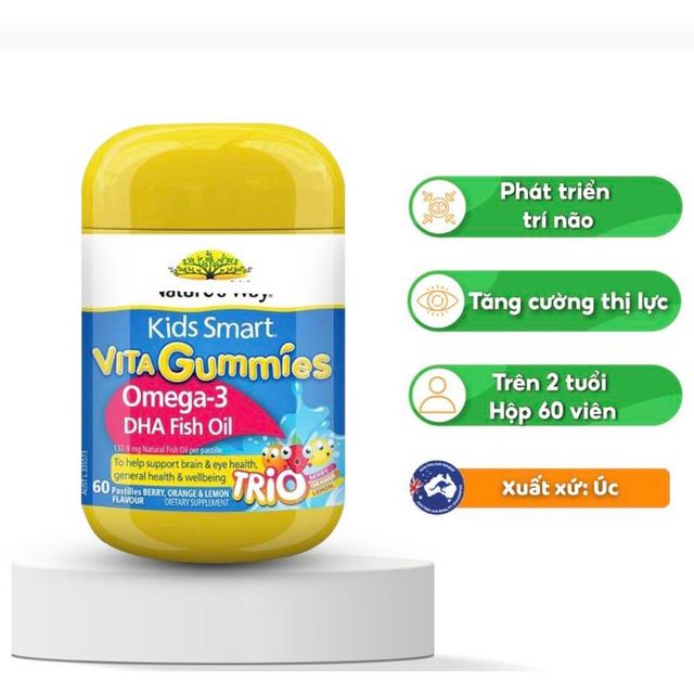 Kẹo gum bổ sung omega 3 - Nature&rsquo;s Way Vita Gummies Omega 3 Fish Oil