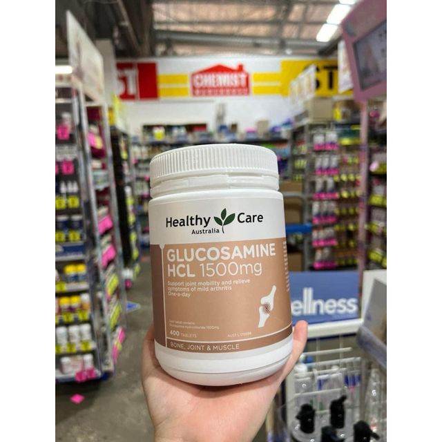 Vi&ecirc;n Uống bổ khớp Glucosamine HCL 1500mg Healthy Care Của &Uacute;c