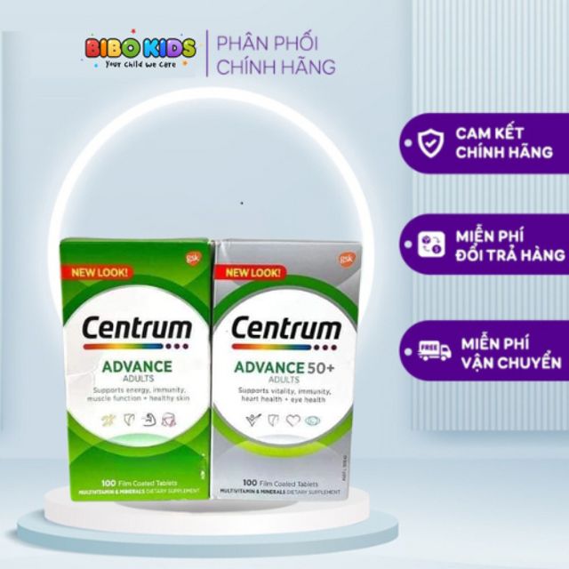 Vi&ecirc;n uống vitamin tổng hợp Centrum for Adults
