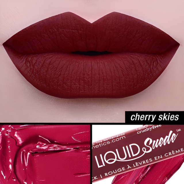 Son kem l&igrave; NYX Liquid Suede Cream Lipstick 03 Cherry Skies