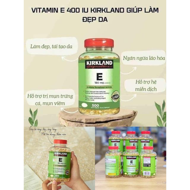 Vitamin E Kirkland 400 IU Của Mỹ