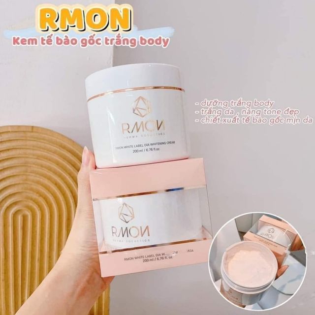 Kết quả sử dụng Kem Ủ dưỡng trắng da body tế b&agrave;o gốc Rmon Whitening Cream
