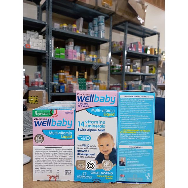 Wellbaby Multi-vitamin Liquid tăng Cường Sức Đề Kh&aacute;ng 150ml