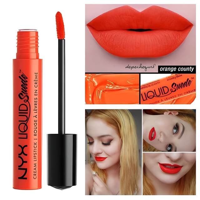 Son kem l&igrave; NYX Liquid Suede Cream 05 Orange County - H&igrave;nh ảnh sản phẩm