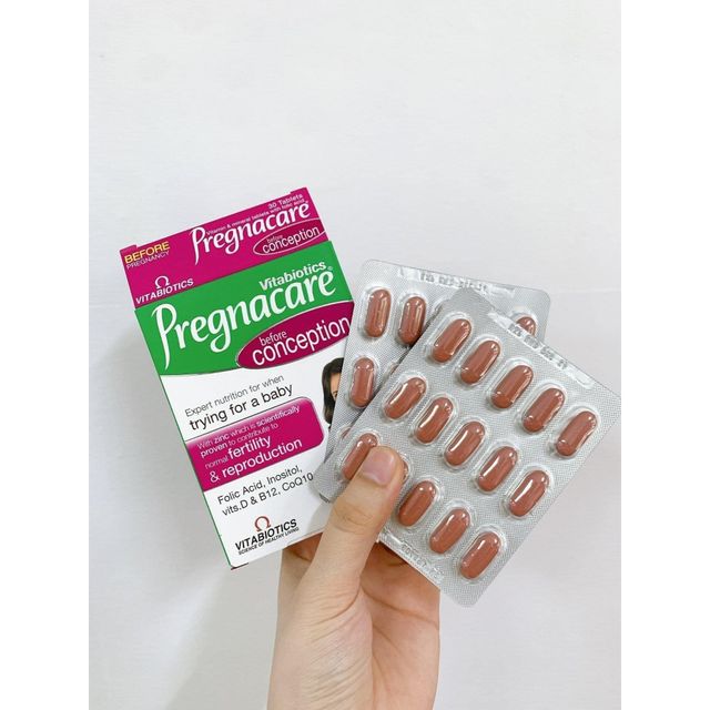 Bổ trứng Vitabiotics Pregnacre Before Conception cho nữ, Anh Quốc
