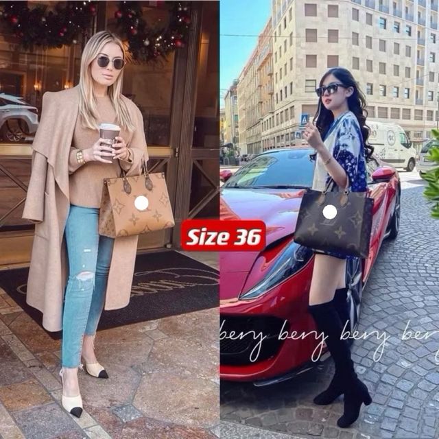 T&uacute;i ONTHEGO size 25-36-41cm hoa n&acirc;u h&agrave;ng QC cao cấp