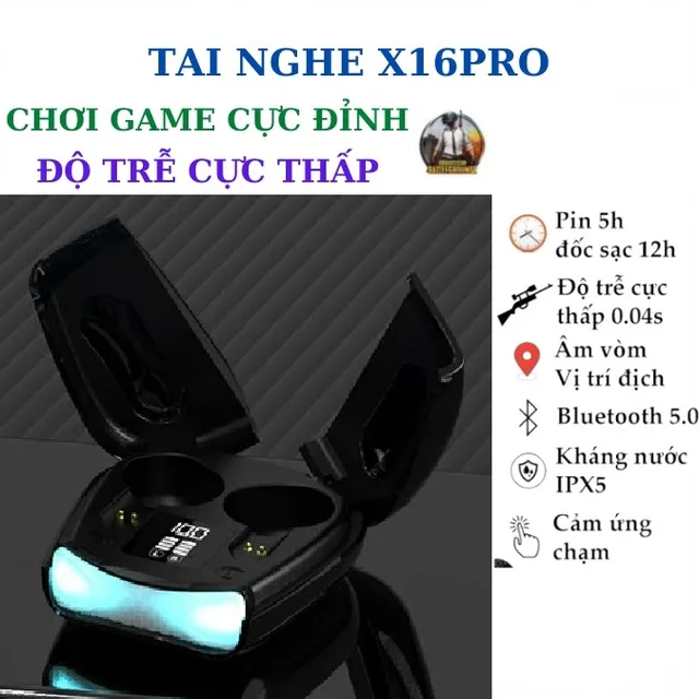 Tai nghe TWS X16 PRO trong sử dụng