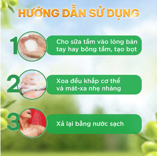 Dầu tắm &Ocirc;LIV s&aacute;ng da 650ml