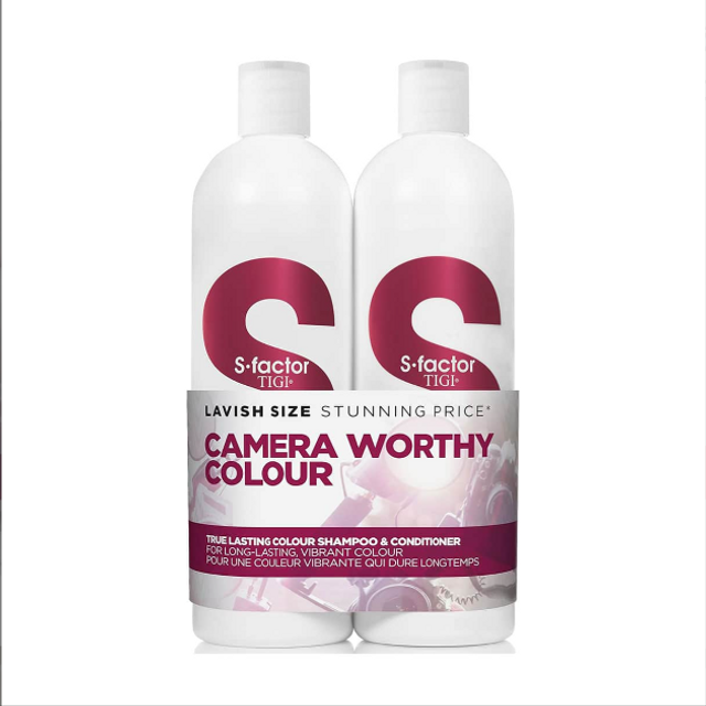 Bộ Gội Xả Tigi Trắng - Camera Worthy Colour 750ml (T&oacute;c Nhuộm)