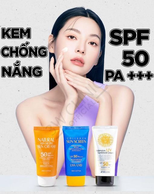 Kem chống nắng 3W Clinic Intensive UV Sunblock Cream